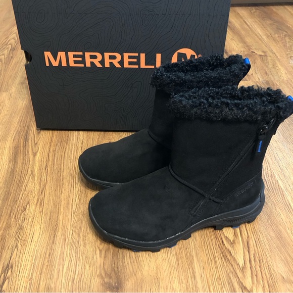 MERRELL insulated waterproof snow winter boots shoes women’s new in box - Picture 7 of 8
